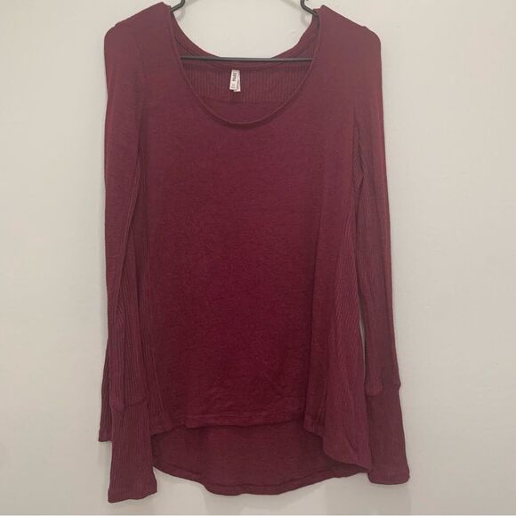 Mudd Burgundy Lightweight Oversized Sweater Size XS - Picture 1 of 6